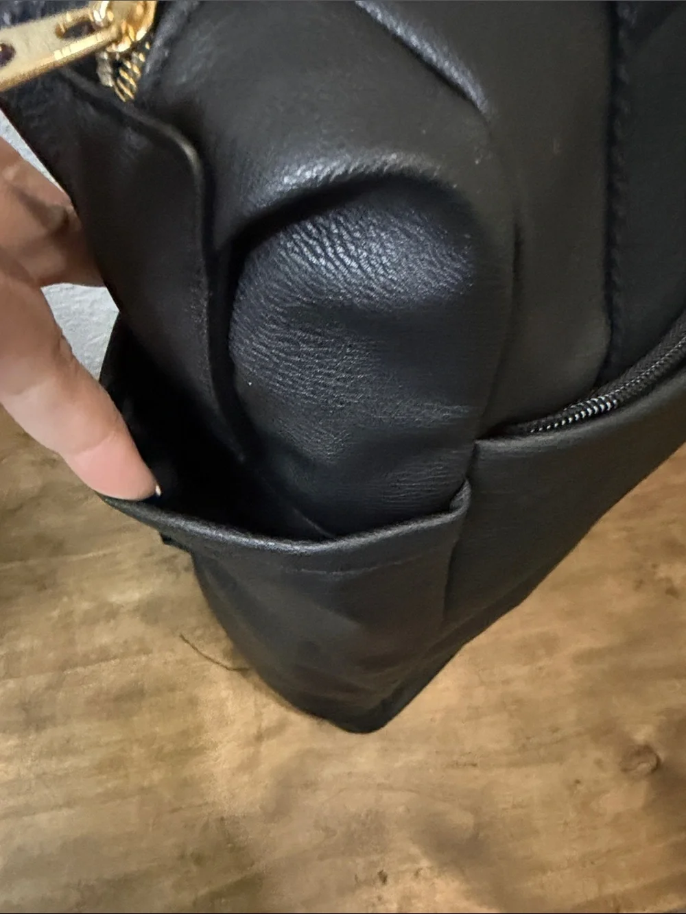Universal Thread Black Faux-Leather Men’s Backpack Tote
